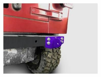 Steinjager - Steinjager Rear Bumper D-Ring Mounts-Sinbad Purple, for Wrangler TJ; J0049125