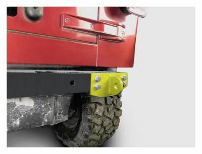 Steinjager - Steinjager Rear Bumper D-Ring Mounts-Neon Yellow, for Wrangler TJ; J0049127