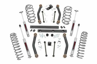Rough Country Suspension Systems - Rough Country 4" Suspension Lift Kit, for 03-06 Wrangler TJ 4WD; 90730