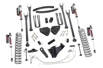 Rough Country Suspension Systems - Rough Country 6" 4-Link Lift Kit, 08-10 F250/F350 Super Duty Dsl 4WD; 58450
