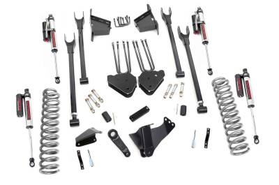 Rough Country Suspension Systems - Rough Country 8" 4-Link Lift Kit, 08-10 F250/F350 Super Duty Dsl 4WD; 59250
