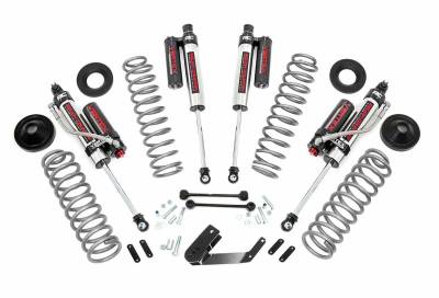Rough Country Suspension Systems - Rough Country 3.25" Suspension Lift Kit, for 07-18 Wrangler JK 4dr 4WD; 66950
