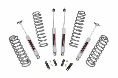 Rough Country Suspension Systems - Rough Country 2.5" Suspension Lift Kit, for 07-18 Wrangler JK 2dr 4WD; PERF678