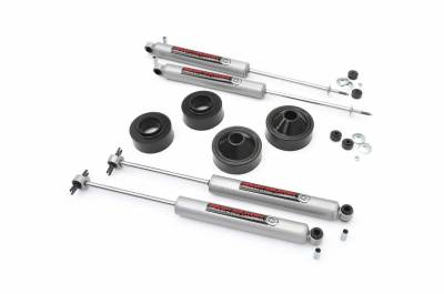 Rough Country Suspension Systems - Rough Country 1.75" Suspension Lift Kit, for 07-18 Wrangler JK 4WD; 65130