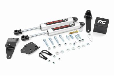 Rough Country Suspension Systems - Rough Country V2 Dual Steering Stabilizer 2"-8" Lift, for 10-13 Ram HD; 8749570