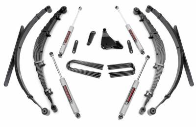 Rough Country Suspension Systems - Rough Country 6" Suspension Lift Kit, 99-04 Super Duty V10/Dsl 4WD; 49730