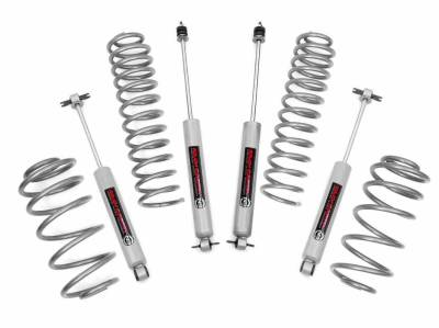 Rough Country Suspension Systems - Rough Country 2.5" Suspension Lift Kit, for 97-06 Wrangler TJ 2.5L 4WD; 652.20