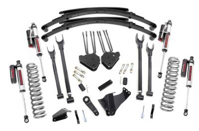 Rough Country Suspension Systems - Rough Country 6" 4-Link Lift Kit, 05-07 F250/F350 Super Duty Dsl 4WD; 58250