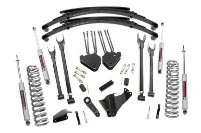 Rough Country Suspension Systems - Rough Country 6" 4-Link Lift Kit, 05-07 F250/F350 Super Duty Gas 4WD; 583.20