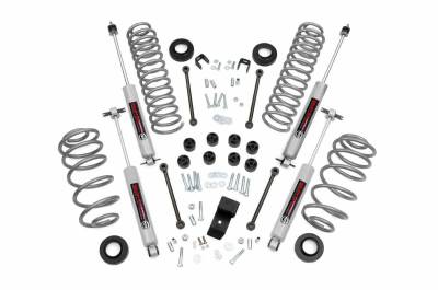 Rough Country Suspension Systems - Rough Country 3.25" Suspension Lift Kit, for 97-02 Wrangler TJ 2.5L 4WD; 641.20