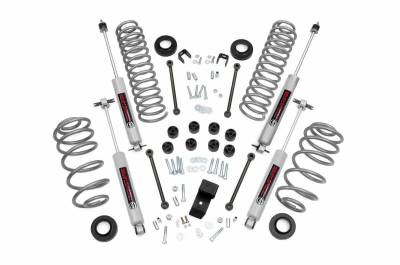 Rough Country Suspension Systems - Rough Country 3.25" Suspension Lift Kit, for 03-06 Wrangler TJ 4.0L 4WD; 644.20