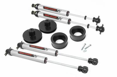 Rough Country Suspension Systems - Rough Country 2" Suspension Lift Kit, for 97-06 Wrangler TJ 4WD; 65870