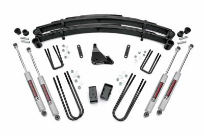 Rough Country Suspension Systems - Rough Country 4" Suspension Lift Kit, 99-04 Super Duty V10/Dsl 4WD; 49530