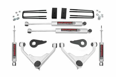 Rough Country Suspension Systems - Rough Country 3" Suspension Lift Kit, 01-10 Silverado/Sierra HD; 859830