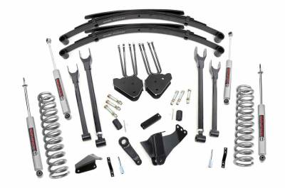 Rough Country Suspension Systems - Rough Country 8" 4-Link Lift Kit, 05-07 F250/F350 Super Duty Dsl 4WD; 590.20