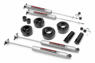 Rough Country Suspension Systems - Rough Country 1.5" Suspension Lift Kit, for 97-06 Wrangler TJ 4WD; 65030