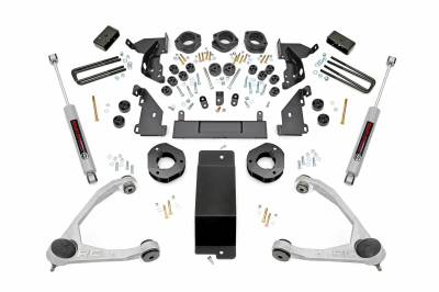 Rough Country Suspension Systems - Rough Country 4.75" Suspension Lift Kit, 14-15 Silverado/Sierra 1500 4WD; 294.20