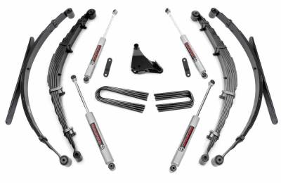 Rough Country Suspension Systems - Rough Country 4" Suspension Lift Kit, 99-04 Super Duty V10/Dsl 4WD; 50130