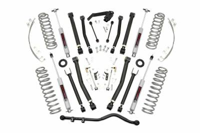 Rough Country Suspension Systems - Rough Country 4" Suspension Lift Kit, for 07-18 Wrangler JK 2dr 4WD; 67330
