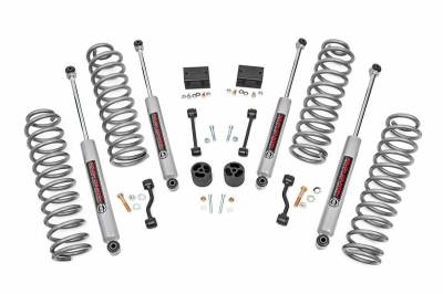 Rough Country Suspension Systems - Rough Country 2.5" Suspension Lift Kit, for 18-23 Wrangler JL 2dr 4WD; 91330