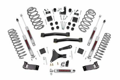Rough Country Suspension Systems - Rough Country 4" Suspension Lift Kit, for 99-04 Grand Cherokee WJ; 698.20