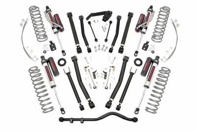 Rough Country Suspension Systems - Rough Country 4" Suspension Lift Kit, for 07-18 Wrangler JK 2dr 4WD; 67350