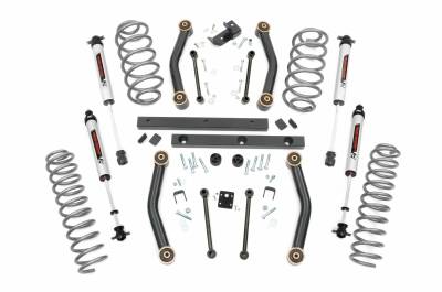 Rough Country Suspension Systems - Rough Country 4" Suspension Lift Kit, for 03-06 Wrangler TJ 4WD; 90777