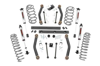 Rough Country Suspension Systems - Rough Country 4" Suspension Lift Kit, for 97-02 Wrangler TJ 4WD; 90670