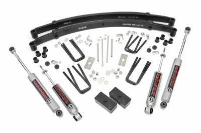 Rough Country Suspension Systems - Rough Country 3" Suspension Lift Kit, for 84-85 Toyota Pickup 4WD; 705N3