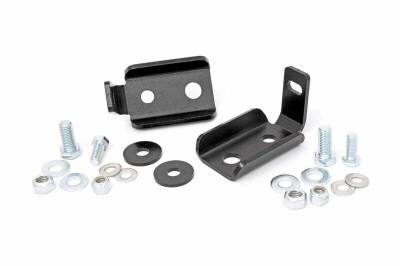 Rough Country Suspension Systems - Rough Country Front Shock Relocation Brackets, for Wrangler JK; 1020