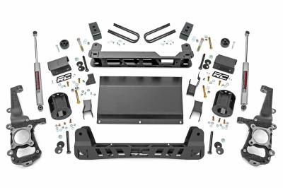 Rough Country Suspension Systems - Rough Country 4" Suspension Lift Kit, 21-23 F-150 Tremor 4WD; 40730