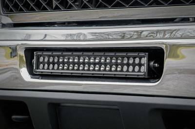 Rough Country Suspension Systems - Rough Country 20" LED Light Bar Bumper Mounts, 11-14 Silverado/Sierra; 70522