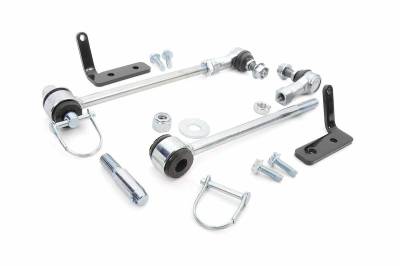 Rough Country Suspension Systems - Rough Country Front Disconnect Sway Bar Links fits 2.5" Lift, for Jeep JK; 1029