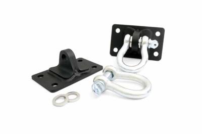 Rough Country Suspension Systems - Rough Country D-Ring Mounts & Shackles fits RC Bumpers, for Wrangler JK; 1046