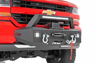 Rough Country Suspension Systems - Rough Country EXO Front Bumper Winch Mount Kit, 07-18 Silverado 1500; 10761