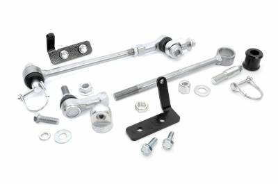 Rough Country Suspension Systems - Rough Country Front Disconnect Sway Bar Links fits 3" Lift, for Jeep XJ; 1105