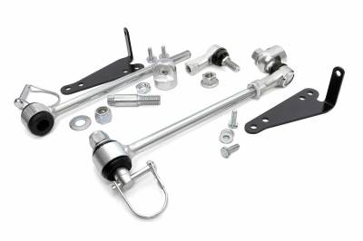 Rough Country Suspension Systems - Rough Country Front Disconnect Sway Bar Links fits 2.5" Lift, for Jeep TJ; 1129