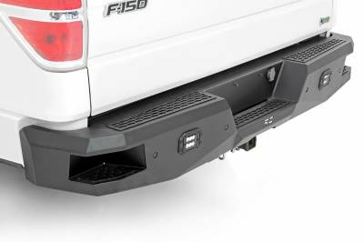 Rough Country Suspension Systems - Rough Country Heavy Duty Rear Bumper-Black, 09-14 Ford F-150; 10768