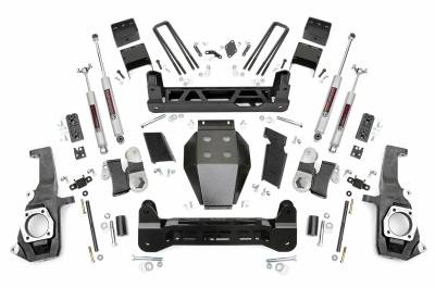 Rough Country Suspension Systems - Rough Country 5" Suspension Lift Kit, 11-19 Silverado/Sierra HD; 26030