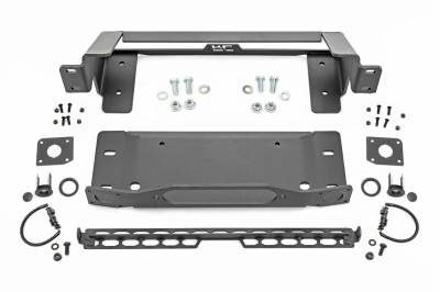 Rough Country Suspension Systems - Rough Country Winch Mount Kit, 21-24 Bronco OEM Steel Bumper; 51066