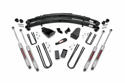 Rough Country Suspension Systems - Rough Country 4" Suspension Lift Kit, 80-86 Ford F-250 4WD; 4908030