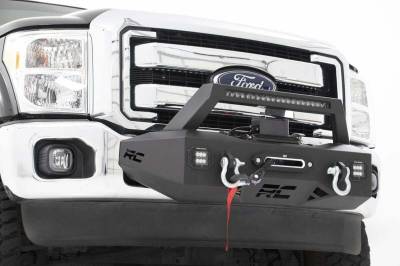 Rough Country Suspension Systems - Rough Country EXO Front Bumper Winch Mount Kit, 11-16 Super Duty; 51006