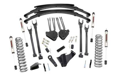 Rough Country Suspension Systems - Rough Country 6" 4-Link Lift Kit, 05-07 F250/F350 Super Duty Gas 4WD; 58370