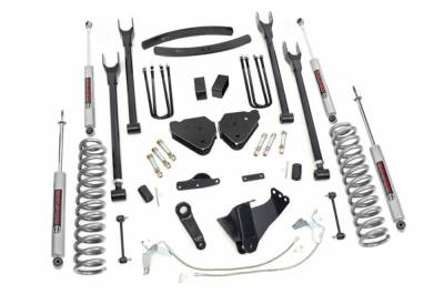 Rough Country Suspension Systems - Rough Country 6" 4-Link Lift Kit, 08-10 F250/F350 Super Duty Gas 4WD; 588.20