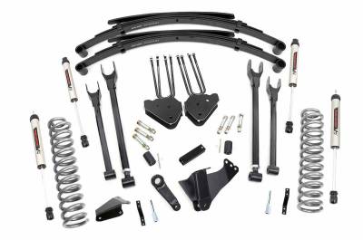 Rough Country Suspension Systems - Rough Country 8" 4-Link Lift Kit, 05-07 F250/F350 Super Duty Dsl 4WD; 59070