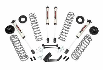 Rough Country Suspension Systems - Rough Country 3.25" Suspension Lift Kit, for 07-18 Wrangler JK 2dr 4WD; 67670