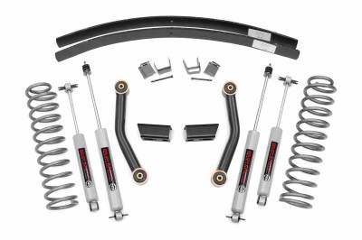 Rough Country Suspension Systems - Rough Country 3" Suspension Lift Kit, for 84-01 Jeep Cherokee XJ; 670XN2