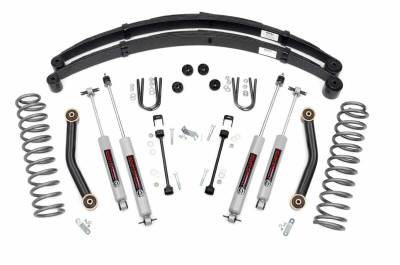 Rough Country Suspension Systems - Rough Country 4.5" Suspension Lift Kit, for 84-01 Cherokee XJ; 633N2