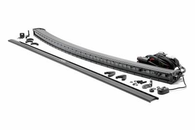 Rough Country Suspension Systems - Rough Country Black Series 50" Single Row LED Light Bar, EACH; 72750BL