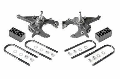Rough Country Suspension Systems - Rough Country 2"/3" Suspension Lowering Kit; 82-04 GM S-Series RWD; 724